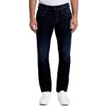 Blaue Casual Tom Tailor Marvin Straight Leg Jeans mit Reißverschluss aus Baumwolle für Herren 