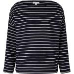 Reduzierte Dunkelblaue Tom Tailor U-Boot-Ausschnitt Damensweatshirts aus Baumwolle Größe L 