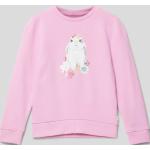 Pinke Tom Tailor Kindersweatshirts aus Baumwollmischung für Mädchen Größe 116 