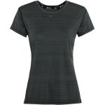 Schwarze Gestreifte Kurzärmelige Tom Tailor T-Shirts für Damen Größe XS 