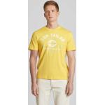 Gelbe Tom Tailor T-Shirts aus Baumwolle für Herren Größe S 