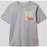 Reduzierte Graue Melierte Tom Tailor Kinder T-Shirts aus Baumwolle für Jungen Größe 152 
