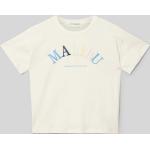 Offwhitefarbene Tom Tailor Kinder T-Shirts aus Baumwolle für Mädchen Größe 152 