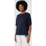 Marineblaue Tom Tailor Rundhals-Ausschnitt T-Shirts für Damen Größe S 