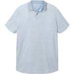 Reduzierte Blaue Gestreifte Elegante Kurzärmelige Tom Tailor Herrenpoloshirts & Herrenpolohemden Größe XL 