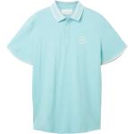 Reduzierte Blaue Kurzärmelige Tom Tailor Herrenpoloshirts & Herrenpolohemden aus Baumwollmischung Größe XL 