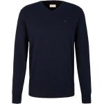 Reduzierte Blaue Sportliche Tom Tailor V-Ausschnitt Herrensweatshirts Größe XXL 