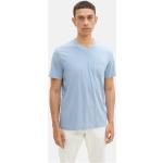 Reduzierte Blaue Kurzärmelige Tom Tailor V-Ausschnitt Shirts mit Tasche für Herren Größe XXL 
