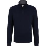 Reduzierte Blaue Tom Tailor Herrensweatshirts mit Reißverschluss Größe M 