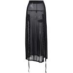 Gothic Maxiröcke mit Reißverschluss aus Mesh für Damen Größe S für Partys für den für den Sommer 