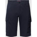 Blaue Tommy Hilfiger Desert Cargo-Shorts aus Twill für Herren 