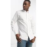 Reduzierte Weiße Elegante Langärmelige Tommy Hilfiger Button Down Kragen Businesskleidung aus Baumwolle für Herren Größe XS 