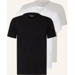 Hellgraue Kurzärmelige Tommy Hilfiger V-Ausschnitt V-Shirts aus Baumwolle für Herren Übergrößen 3-teilig 