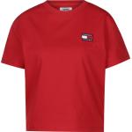 Tommy Hilfiger Badge Cropped T-Shirt red (DW0DW06813-XNL)