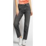 Reduzierte Graue Bestickte Tommy Hilfiger Ripped Jeans & Zerrissene Jeans mit Knopf aus Baumwolle für Damen Größe XXL Weite 27, Länge 30 