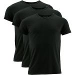 Schwarze Kurzärmelige Tommy Hilfiger Basic T-Shirts für Herren Größe S 3-teilig 