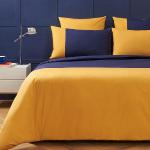 Goldene Tommy Hilfiger Winterbettwäsche mit Reißverschluss aus Baumwolle 135x200 2-teilig 