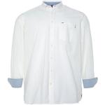 Weiße Langärmelige Tommy Hilfiger Big & Tall Button Down Kragen Herrenlangarmhemden aus Baumwolle Größe 5 XL 