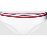 Weiße Tommy Hilfiger Logo Bikinihosen & Bikinislips aus Polyamid für Damen Größe L 