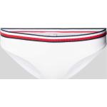 Weiße Tommy Hilfiger Logo Bikinihosen & Bikinislips aus Polyamid für Damen Größe S 