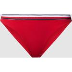 Rote Tommy Hilfiger Logo Bikinihosen & Bikinislips aus Polyamid für Damen Größe S 