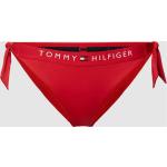 Rote Unifarbene Tommy Hilfiger Original Bikinihosen & Bikinislips aus Polyamid für Damen Größe M 