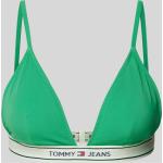 TOMMY HILFIGER Bikini-Oberteil mit elastischem Logo-Bund (L Gruen)