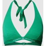 Grüne Unifarbene Tommy Hilfiger Bikini-Tops aus Polyamid für Damen Größe M 