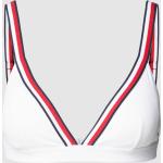 Weiße Tommy Hilfiger Bikini-Tops aus Polyamid für Damen Größe M 