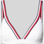 Weiße Tommy Hilfiger Bikini-Tops aus Polyamid für Damen Größe S 