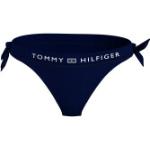 Blaue Sportliche Tommy Hilfiger Logo Bikinihosen & Bikinislips aus Polyamid für Damen Größe L 