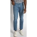 Reduzierte Blaue Bestickte Tommy Hilfiger Bleecker Slim Fit Jeans mit Knopf aus Baumwollmischung für Herren Größe XXL Weite 34, Länge 30 