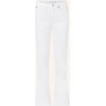 Weiße Tommy Hilfiger Bootcut Jeans mit Knopf aus Baumwolle für Damen Größe S 