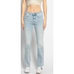 Reduzierte Blaue Unifarbene Tommy Hilfiger Slim Fit Jeans mit Knopf aus Baumwollmischung für Damen Größe XS Weite 30, Länge 32 