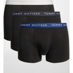 Reduzierte Schwarze Unifarbene Tommy Hilfiger Herrenboxershorts aus Baumwolle enganliegend Größe L 3-teilig 