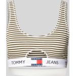 Olivgrüne Tommy Hilfiger Bralettes mit Cutwork aus Baumwolle für Damen Größe S 