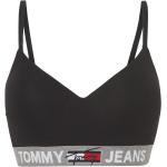 Schwarze Unifarbene Tommy Hilfiger Bralettes ohne Bügel für Damen Größe M 