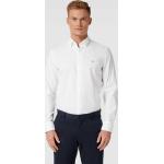 Reduzierte Weiße Unifarbene Business Tommy Hilfiger Tailored Button Down Kragen Businesskleidung aus Baumwolle für Herren 