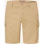 Beige Tommy Hilfiger Harlem Cargo-Shorts mit Reißverschluss aus Baumwolle für Herren Übergrößen 