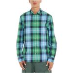 Reduzierte Grüne Casual Langärmelige Tommy Hilfiger Herrenlangarmhemden mit Knopf aus Baumwolle Größe M 
