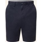 Dunkelblaue Tommy Hilfiger Harlem Chino-Shorts mit Reißverschluss aus Baumwolle für Herren Übergrößen 