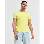 Gelbe Tommy Hilfiger T-Shirts aus Baumwolle für Herren Größe M für den für den Sommer 