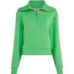 Reduzierte Grüne Tommy Hilfiger Logo Kindersweatshirts mit Reißverschluss aus Baumwollmischung Größe 50 
