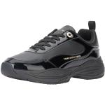 Schwarze Elegante Tommy Hilfiger Chunky Sneaker & Ugly Sneaker mit Schnürsenkel aus Leder für Damen Größe 40 
