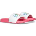 Reduzierte Pinke Tommy Hilfiger Logo Badeschlappen mit Riemchen für Damen Größe 35 