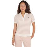 Pinke Elegante Kurzärmelige Tommy Hilfiger Kurzarm-Poloshirts für Damen Größe 3 XL Große Größen 