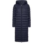 Marineblaue Gesteppte Tommy Hilfiger Sorona Damensteppmäntel & Damenpuffercoats mit Reißverschluss Größe S für den für den Herbst 