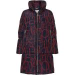 Reduzierte Rote Gesteppte Tommy Hilfiger Maxi Stehkragen Damensteppmäntel & Damenpuffercoats aus Polyamid Größe L für den Winter 