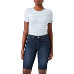 Blaue Tommy Hilfiger Venice Jeans-Bermudas für Damen Weite 24 