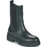 Reduzierte Schwarze Tommy Hilfiger Seasonal Chelsea-Boots für Damen Größe 36 mit Absatzhöhe 5cm bis 7cm 